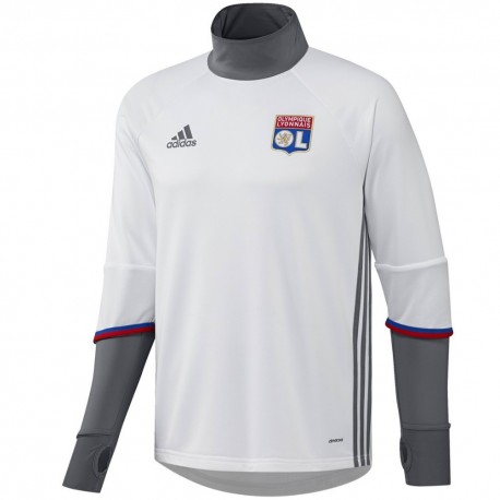 Olympique Lyon technical training top 2016/17 white - Adidas