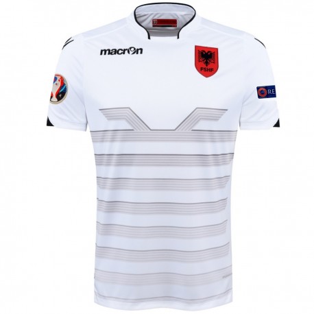 Albania segunda camiseta fútbol match Euro 2016 - Macron