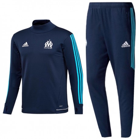 Tuta tecnica da allenamento Olympique Marsiglia 2017/18 navy - Adidas