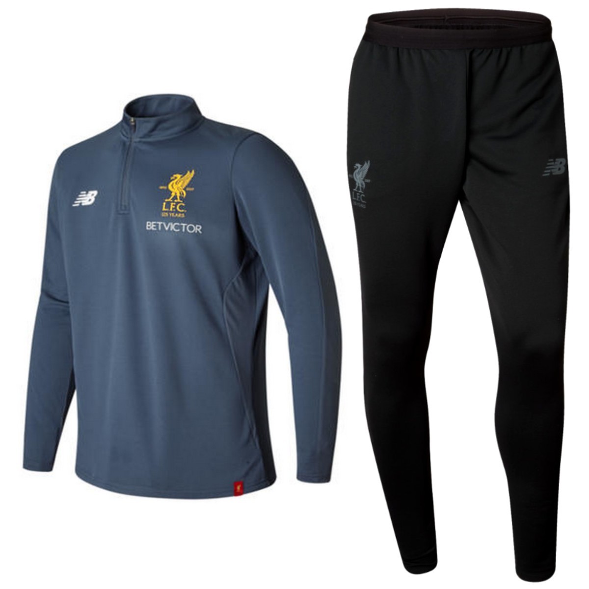 Liverpool FC tech trainingsanzug 2017/18 grau/schwarz New