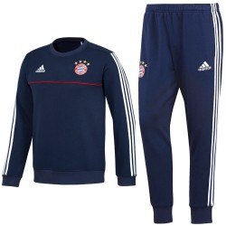 Tuta sweat da allenamento Bayern Monaco 2017/18 blu - Adidas