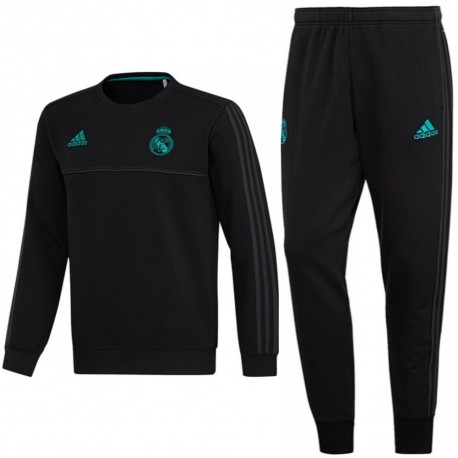 Real Madrid sweat trainingsanzug 2017/18 schwarz - Adidas