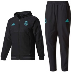 Real Madrid black presentation tracksuit 2017/18 - Adidas