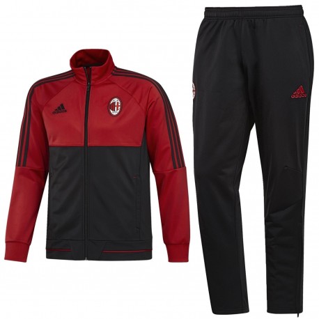 Chandal de entreno AC Milan 2017/18 rojo/negro - Adidas