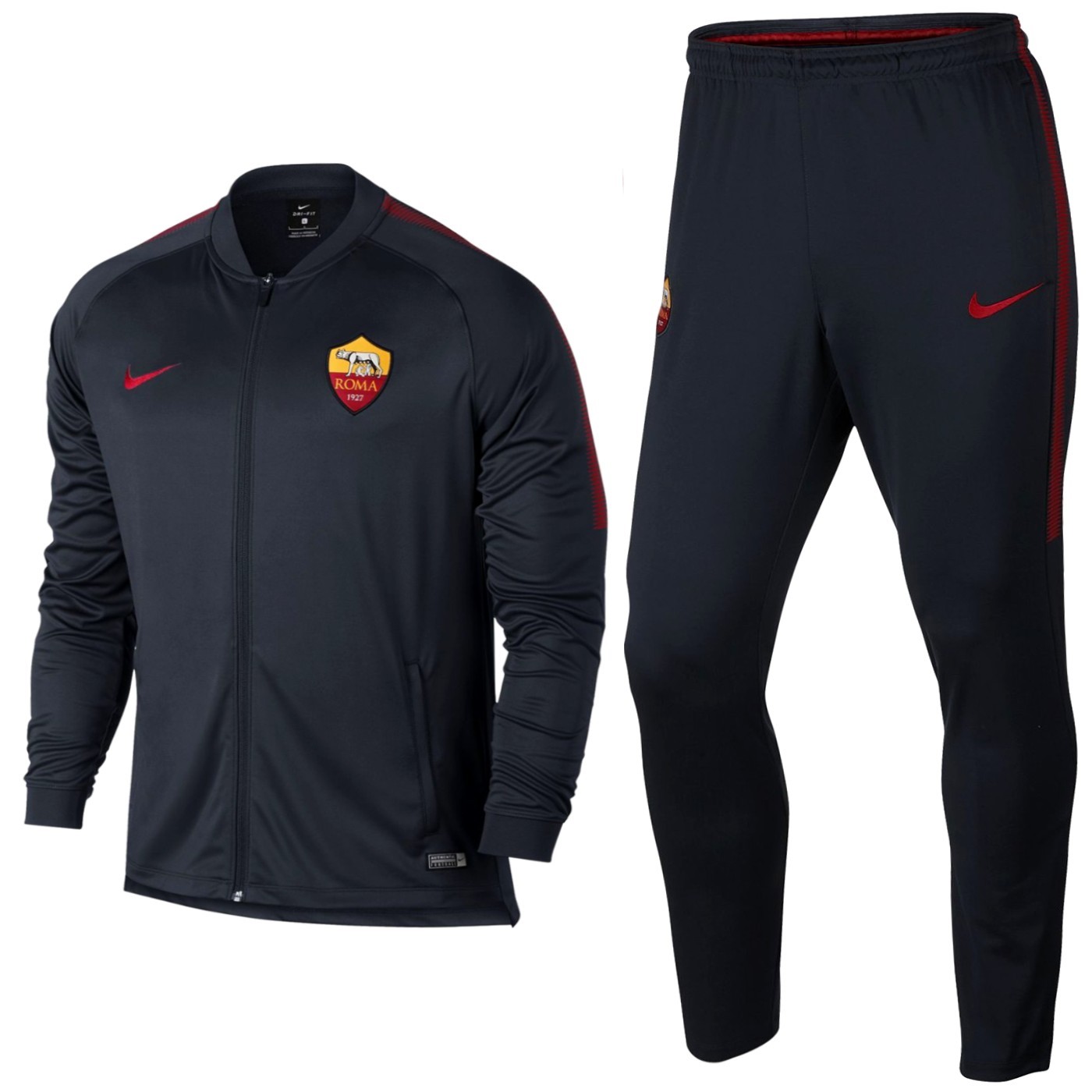 Tuta da rappresentanza nera AS Roma 2017 18 Nike SportingPlus