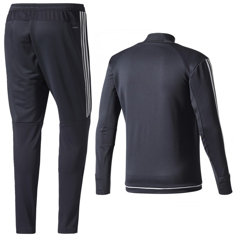 Chandal tecnico entreno Manchester United 2017/18 gris oscuro - Adidas - SportingPlus.net