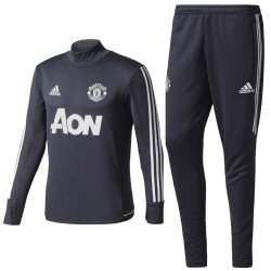 Chandal tecnico entreno Manchester United 2017/18 gris oscuro - Adidas