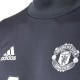 Tech sweat top d'entrainement Manchester United 2017/18 gris foncé - Adidas