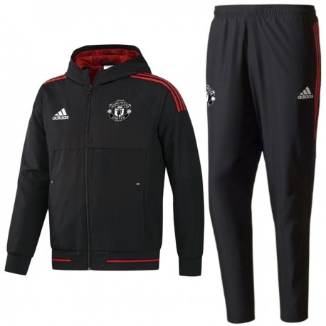 Manchester United Eu präsentationsanzug 2017/18 schwarz - Adidas