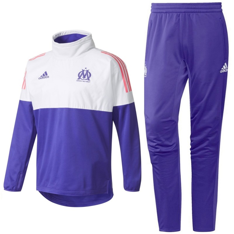 Kolonisten Onnauwkeurig Omgaan Olympique Marseille Hybrid Eu training tech tracksuit 2017/18 - Adidas