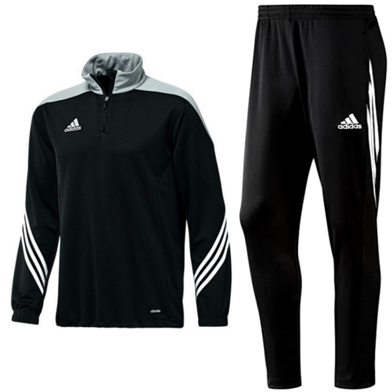Adidas Teamwear Sereno 14 technical training tracksuit - black/grey