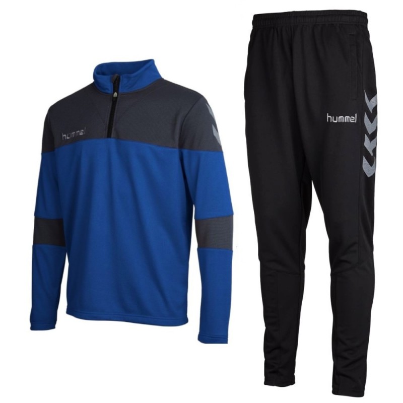 Hummel Teamwear Sirius technical training tracksuit blue/black
