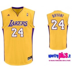Los Angeles Lakers Basketball Jersey by Adidas-Kobe Bryant 24