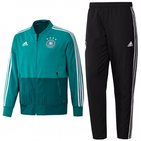 Survetement de presentation Allemagne 2018 19 vert Adidas