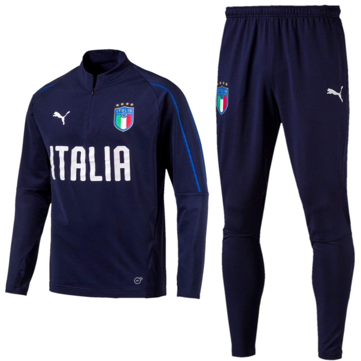 Italy adidas Training Jersey - Dark Blue - Kids